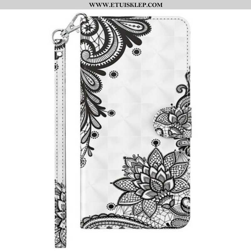 Etui Folio do Samsung Galaxy S21 FE Szykowna Koronka